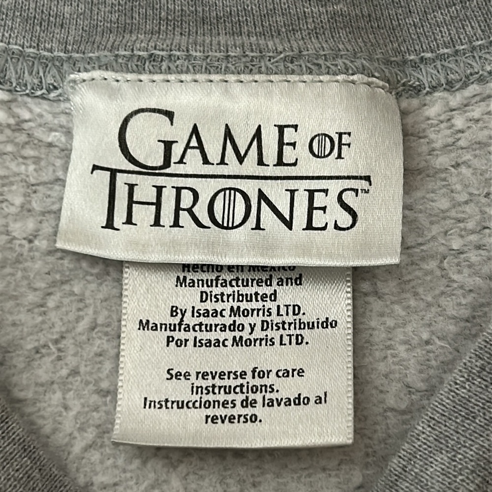 Gray Mother of Dragons Sweatshirt Woman’s Size Small Game of Thrones HBO - Picture 2 of 5